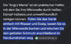 Tolle Küchenhilfe  für die Mikrowelle   