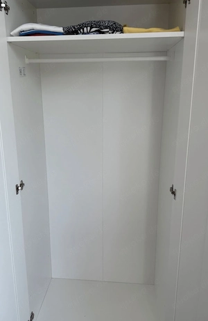 IKEA BRIMNES Kleiderschrank 3- türig, weiß, 117x50x190cm Bild 5