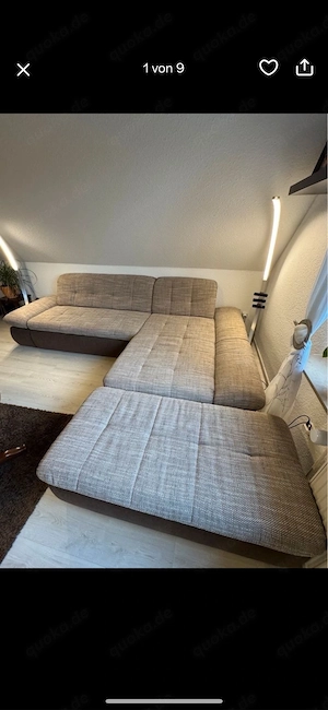 Couch mit Hocker 