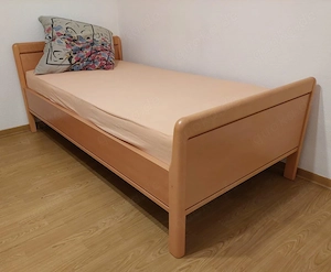 Bett massiv Buche 1 x 2 Meter