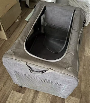 Hochwertige XXL Profi Transportbox für Katzen & Hunde | NP:  80  (inkl. Kissen)