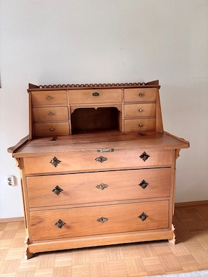 Biedermeier Sekretär (um 1900), 5 + 3 Schubladen Bild 2