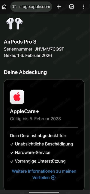 Apple AirPods Pro 3   Neu & originalverpackt   mit AppleCare+ Bild 4
