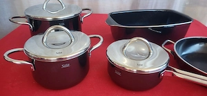 Silit Silargan Set (5-tlg.)   Schwarz   Induktion Topf Set Bräter