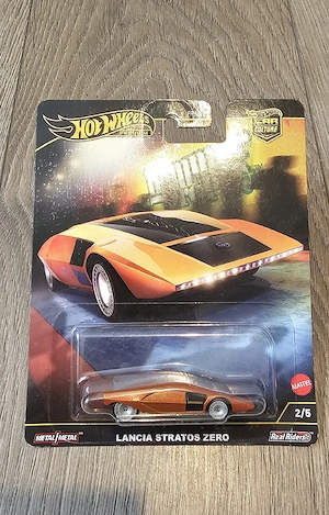Hot Wheels Lancia Stratos Zero Real Riders 1:64 Car Culture