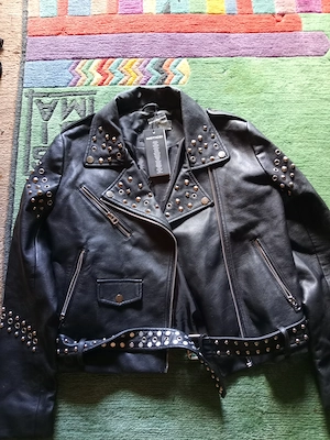 Eine Leder Jacke, neu