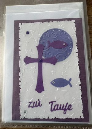Grußkarte zur Tauffeier