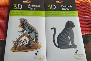 3D Tierfiguren aus Papier
