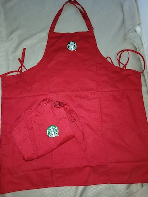 2x original Starbucks Schürzen