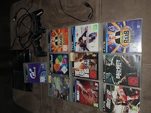 PS3 mit 10 Spielen und 2 Contollern 