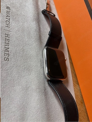 Apple Watch Herm s 45 mm   Edelstahl   Komplettset   Top Zustand Bild 2