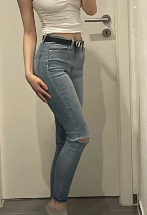 NP30  Ripped Skinny Jeans Löcher eng Skinny Jeans