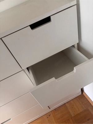 IKEA NORDLI Kommode Weiß   8 Schubladen   120x99 cm   Wie neu Bild 3