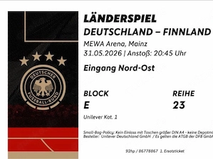 deutschland-finnland 2 stück 