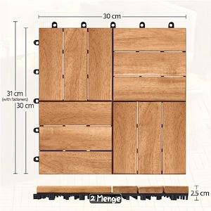 Holz Fliesen für drinnen und draussen