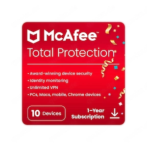 McAfee Internet Security 10 Geräte 1 Jahr 
