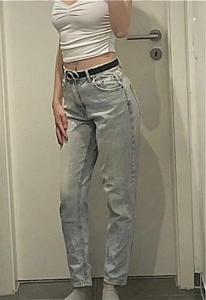 Baggy Ripped Boyfriend Jeans Löcher weit