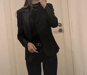 Dunkelblauer schwarzer Blazer S Edel Schick