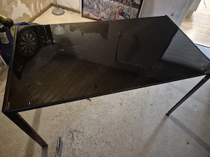 glastisch mit 2 stühle 