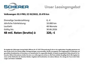 Volkswagen ID.3 Pro 58 kWh | ACC | Anhängevorrichtung vorbe Bild 2