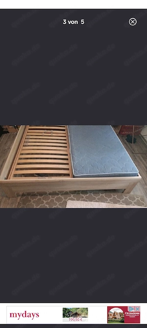 Bett zu verkaufen