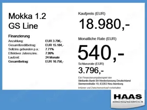 Opel Mokka 1.2 GS Line Sitz-u. Lenkradheizung, Kamera Bild 4