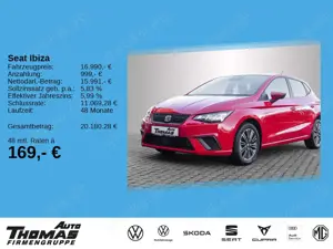 SEAT Ibiza Style Edition 1.0 TSI LED+PDC+FULL LINK