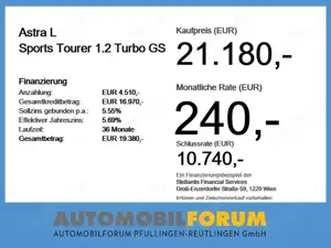 Opel Astra L Sports Tourer 1.2 Turbo GS 2xKlima 360