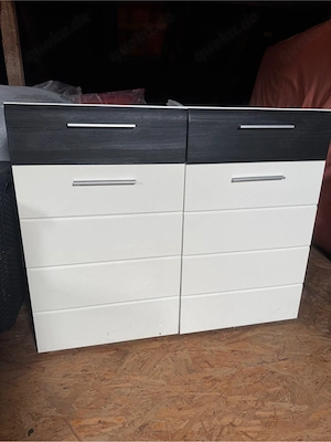 Kommode Sideboard weiss grau