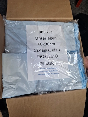 Protemo Unterlagen 12-lagig blau 60x90cm