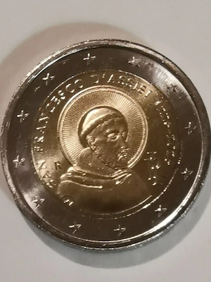 2 Euro Italien 800. Todestag Franz von Assisi 2026