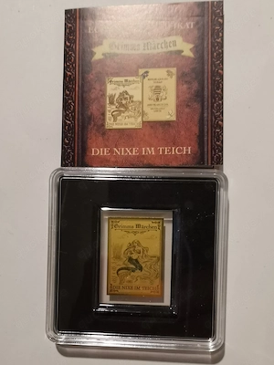 Grimms Märchen 3 "Die Nixe im Teich" 1 500 oz 999er Feingold mit Zertifikat