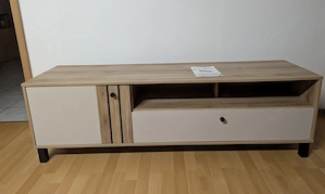 Lowboard TV - Schrank mit Philips Fernseher