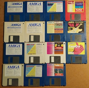 Sammlung Amiga Computing Disketten