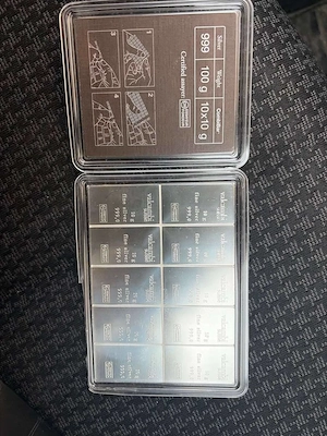 10x10g Silberbarren