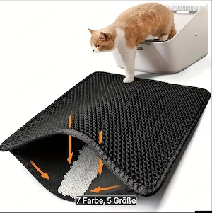 Katzen Matte fürs Katzenklo  katzentoilette, Katzenstreu Matte