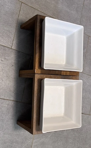 Wunderschönes stylisches Napfset in XL 2500 ML   Hingucker ( 2 plus 1 Ersatzschüssel) Bild 3