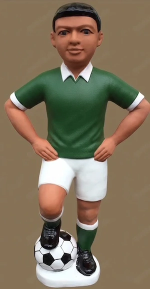 Fußballer als Dachfigur, Dachschmuck-Figur-Fußballer, Firstfigur