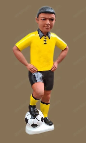 Fußballer als Dachfigur, Dachschmuck-Figur-Fußballer, Firstfigur Bild 2