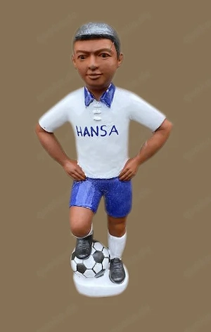 Fußballer als Dachfigur, Dachschmuck-Figur-Fußballer, Firstfigur Bild 4