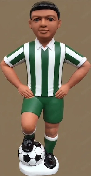 Fußballer als Dachfigur, Dachschmuck-Figur-Fußballer, Firstfigur Bild 10
