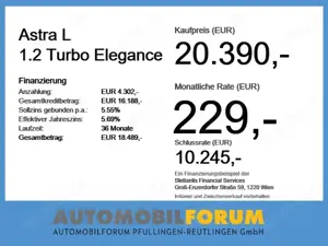 Opel Astra L 1.2 Turbo Elegance 2xKlima ACC AHK AUT