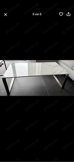 Marmor Couchtisch mit Beistelltisch 2er Set