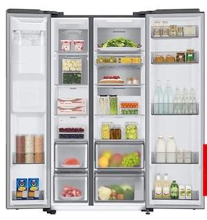 Großer und moderner Samsung Side-by-Side Kühlschrank zu verkaufen   Bild 2
