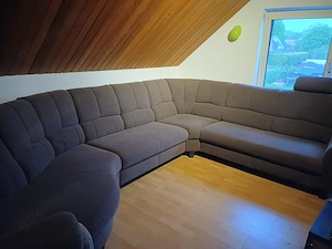Großes Ecksofa mit elektrischem Sessel 