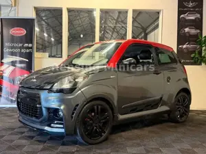 Ligier JS 50 JS50L Sport Klima Grey on Red Mopedauto Microcar