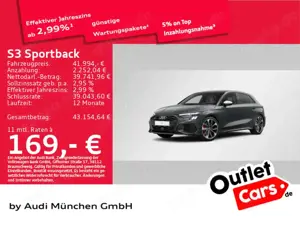 Audi S3 TFSI S tronic Pano/BO/Matrix