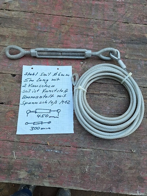 Stahlseil 6 mm 5 m Lang 
