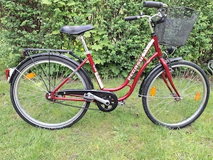 26" Damen Cityrad von Pegasus mit Einkaufskorb und neuem Schloß