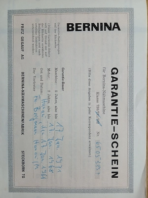 Bernina Nähmaschine Bild 6